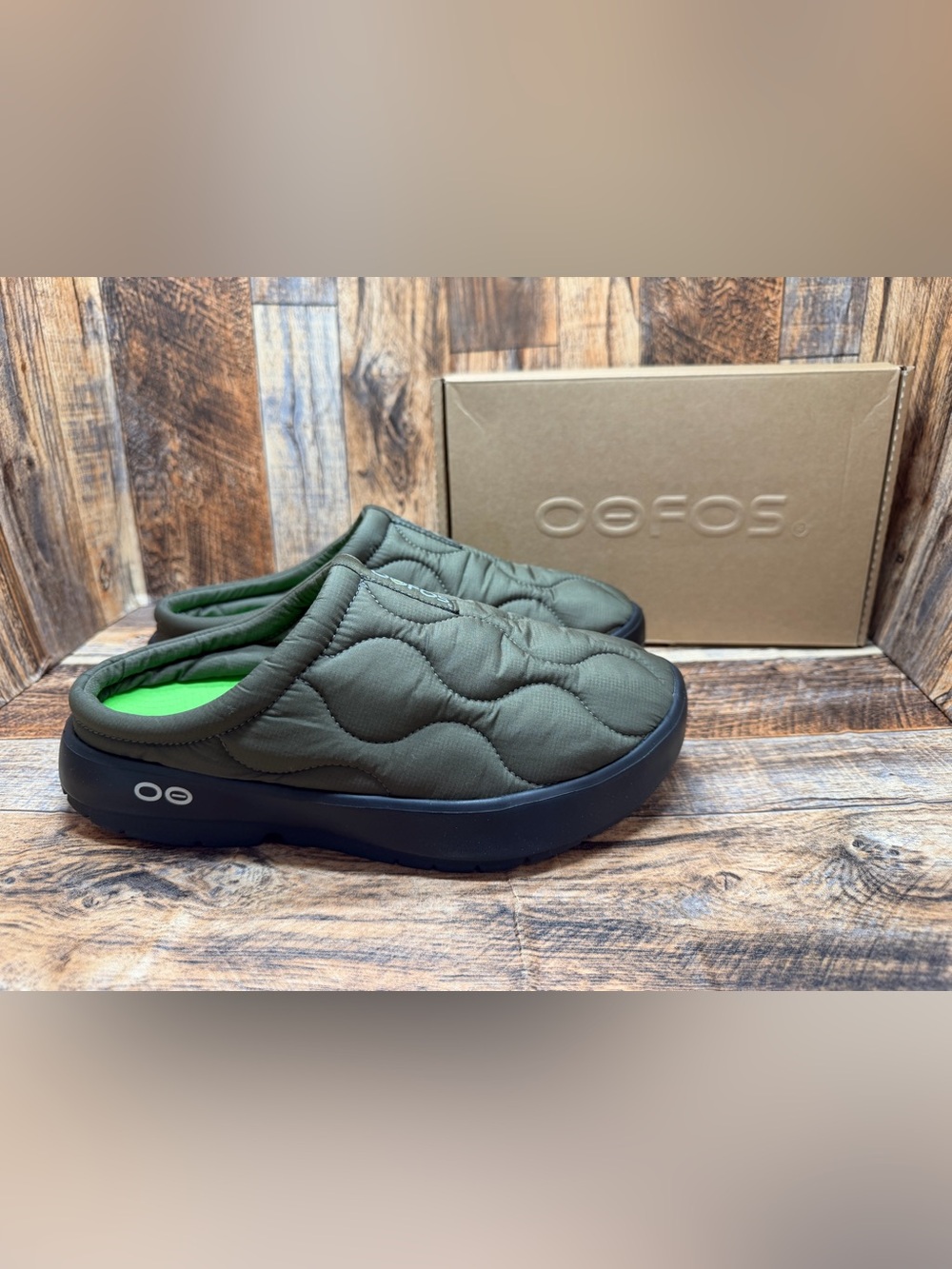 NEW OOFOS Oocoozie Thermo Mule Men’s US Size 9.5 Orthopedic Slip On Sandals